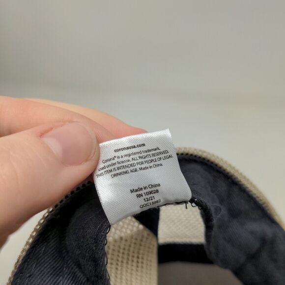 Corona Extra Snapback Mesh Back Hat Black Yellow Adjustable Embroidered Logo - Picture 12 of 12